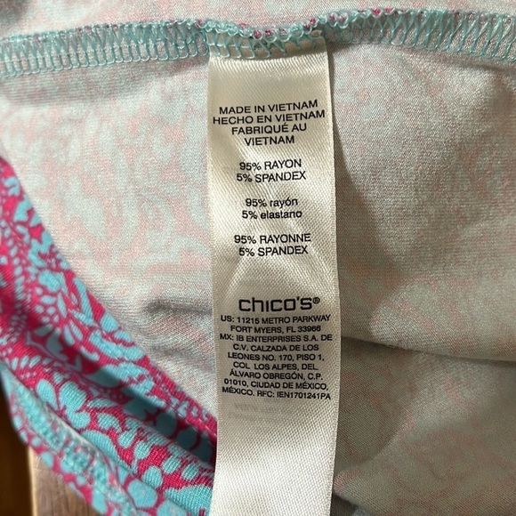 Chico’s Color Puzzle Double-Layered Dress Size Medium - Picture 8 of 8